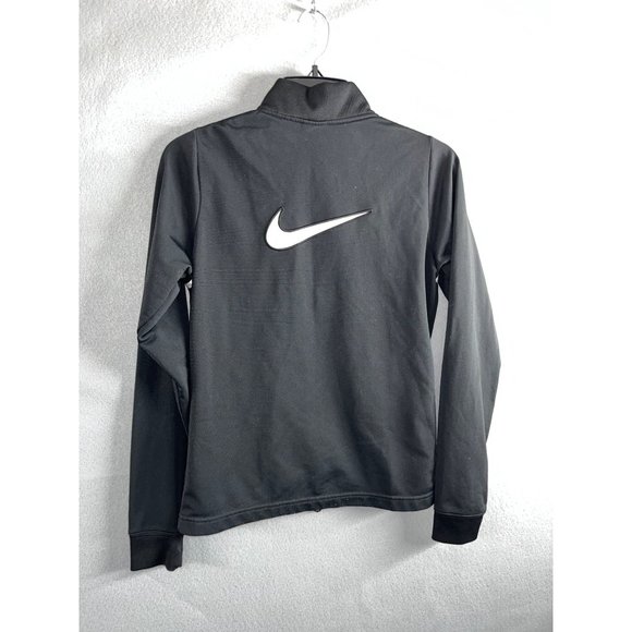NIKE Black/White Zip Up‎ Athletic Jacket Kids Size XL - Picture 5 of 6